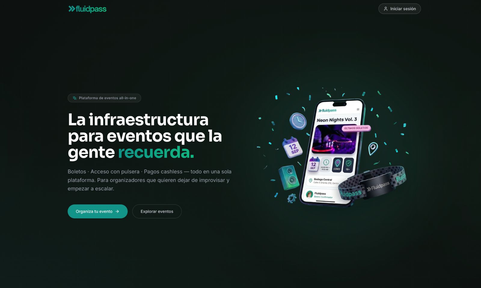 Fluidpass - Plataforma de eventos y control de accesos